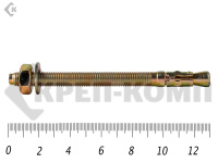 Анкер клиновой 10х130, желтый цинк (5шт)