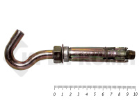 Анкер с крюком усиленного распирания м16 24х100 (1шт)