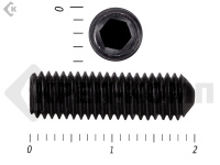 Винт установочный с внутр.шестигранником черный DIN 914 4х20 пр.12,9 МОСКРЕП (100 шт.)