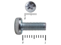 Винт полуцилиндрическая головка,цинк DIN7985 5х 10 (7000шт)