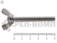 Винт-барашек, американский тип НЕРЖАВЕЙКА DIN 316 А2 6х50 (25 шт)