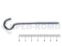 Шуруп с полукольцом 4х65 (300шт)