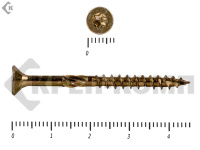 Саморезы Конструкционные, потай Torx, желтый цинк   4.0х 45 мм (200 шт) 