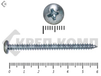 Шуруп с полукруглой головкой DIN7981 4,8х60 Фасовка (180шт)