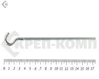 Крюк с метрической резьбой м6х150 (1шт)ф