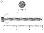 Купить саморез шестигранный нержавейка (din7976 а2)