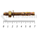 Анкер клиновой  8х 70, желтый цинк (100шт) – фото