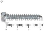 Купить шуруп шестигранный, din7976, цинк